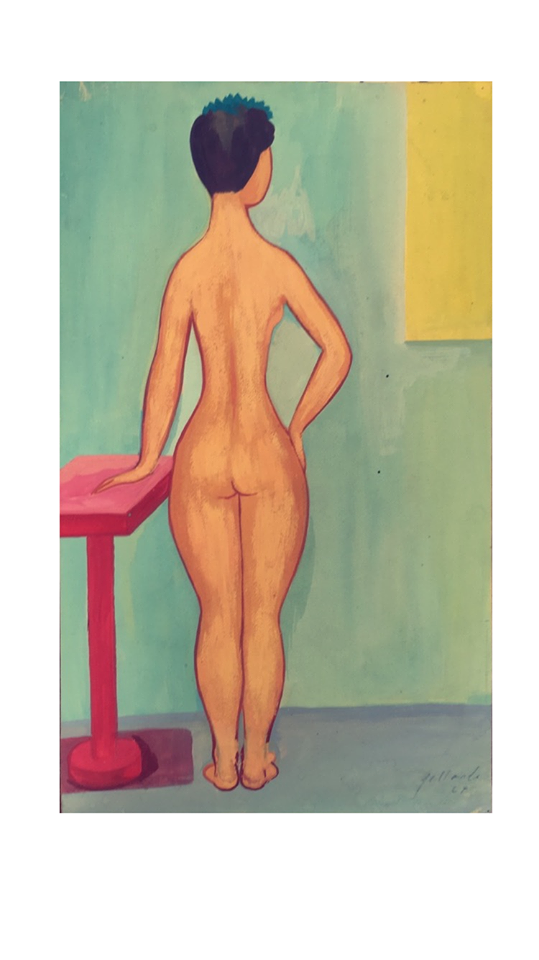 Mujer Desnuda De Espaldas