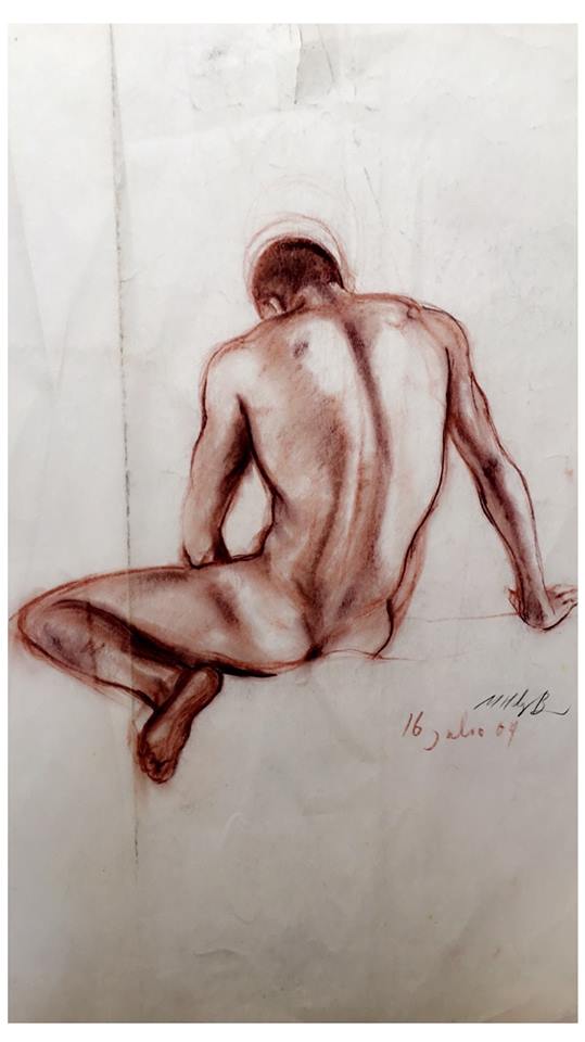 Hombre Desnudo De Espalda