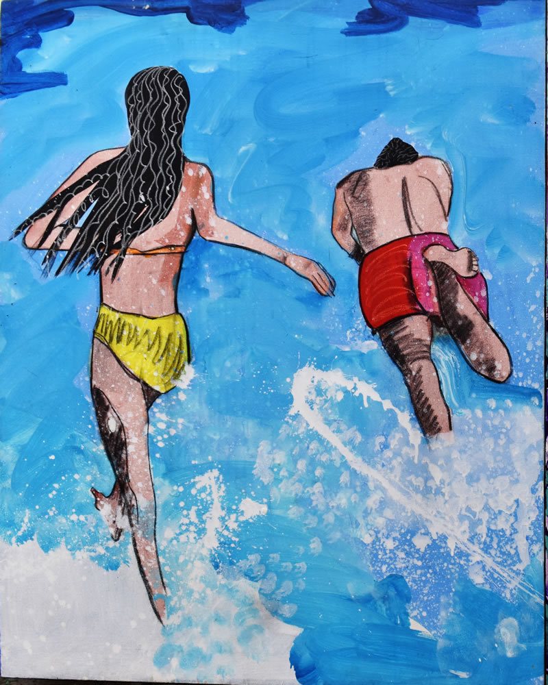 Bañistas (Díptico Pieza 1)